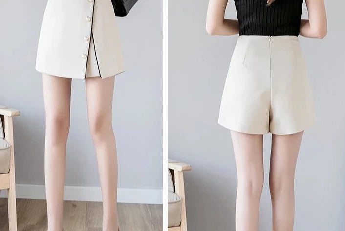 Irregular Breasted Short Skirt