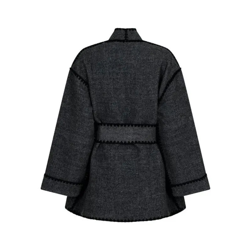 Woolen Patchwork Coat