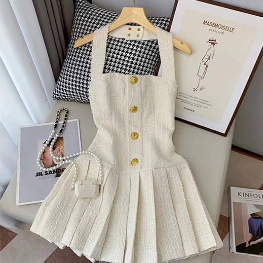 White Tweed Dress